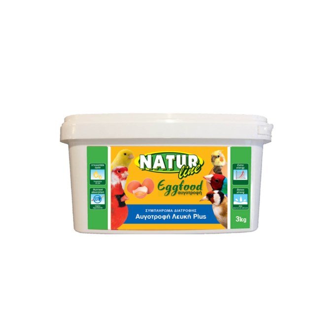 NATUR LINE ΑΥΓΟΤΡΟΦΗ ΛΕΥΚΗ PLUS (ΜΕΤΡΙΑ) 3KG